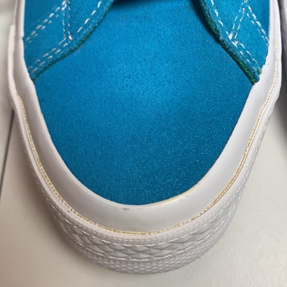 Converse One Star Suede Hawaiian Ocean Blue / Jolly Green Sneakers Kid Size 5.5 - Picture 8 of 12